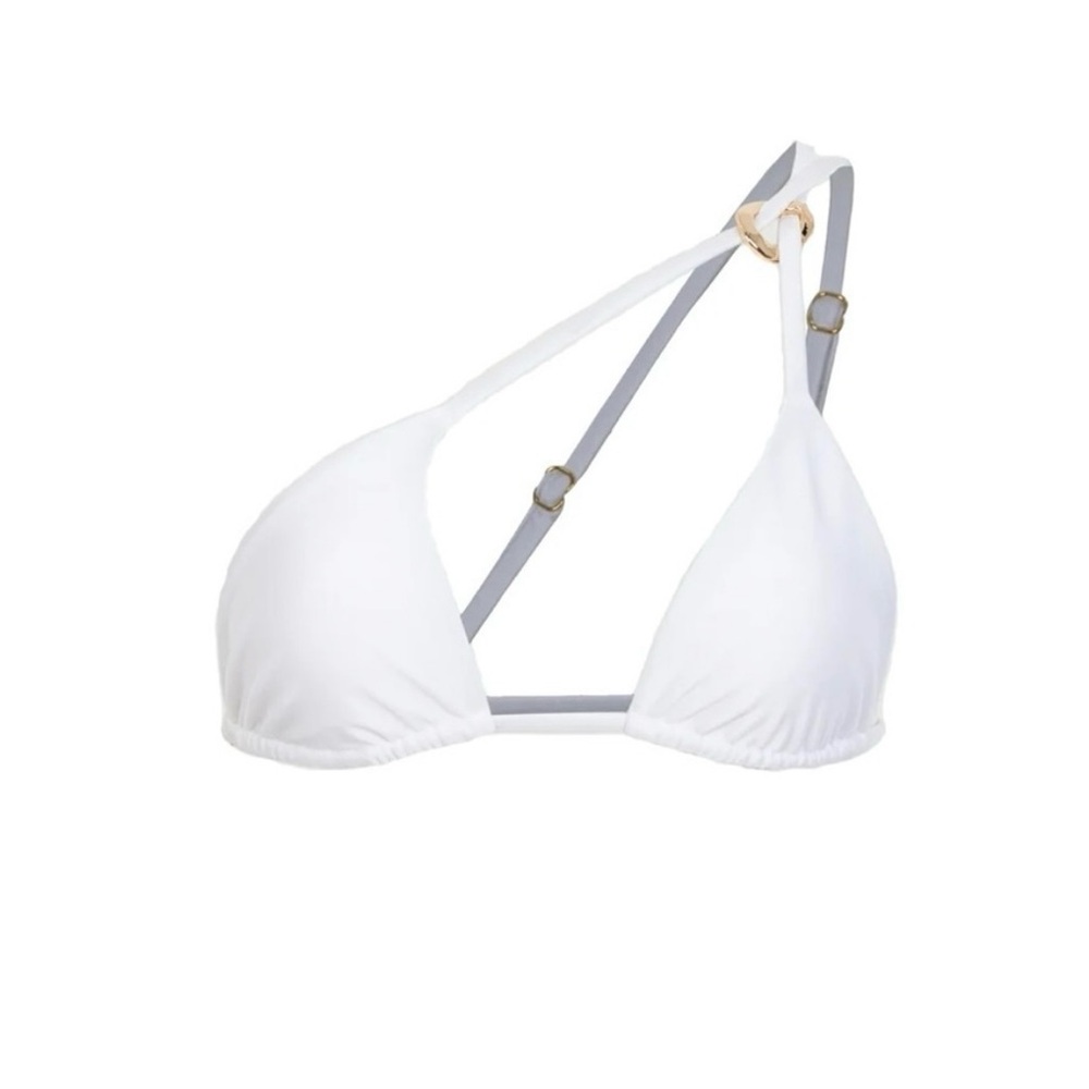 Chateau Des Saints Yvette Triangle Top and String Bottom in White